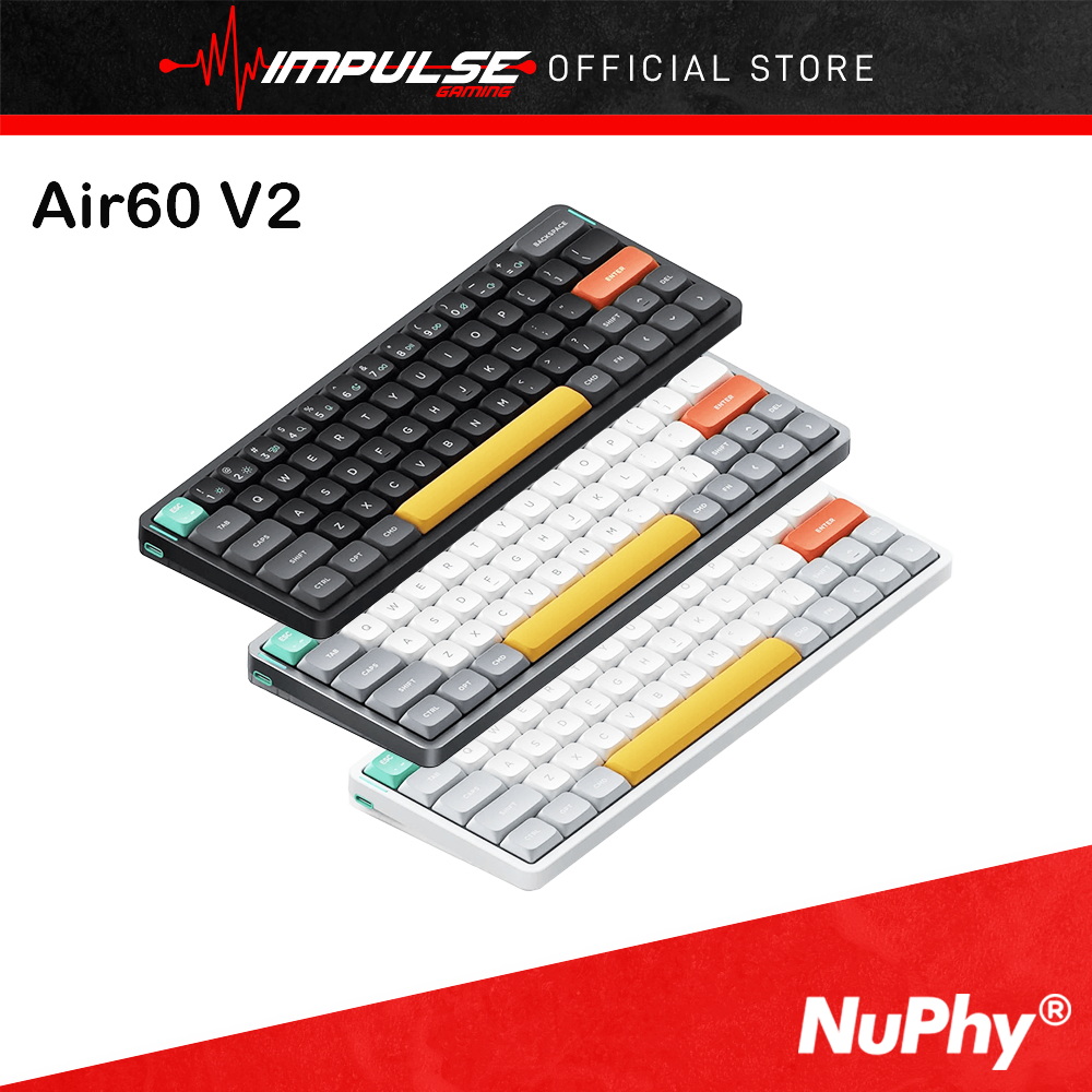 NuPhy Air60 V2 Ultra-thin Bluetooth Wireless Mechanical Keyboard 60% ...