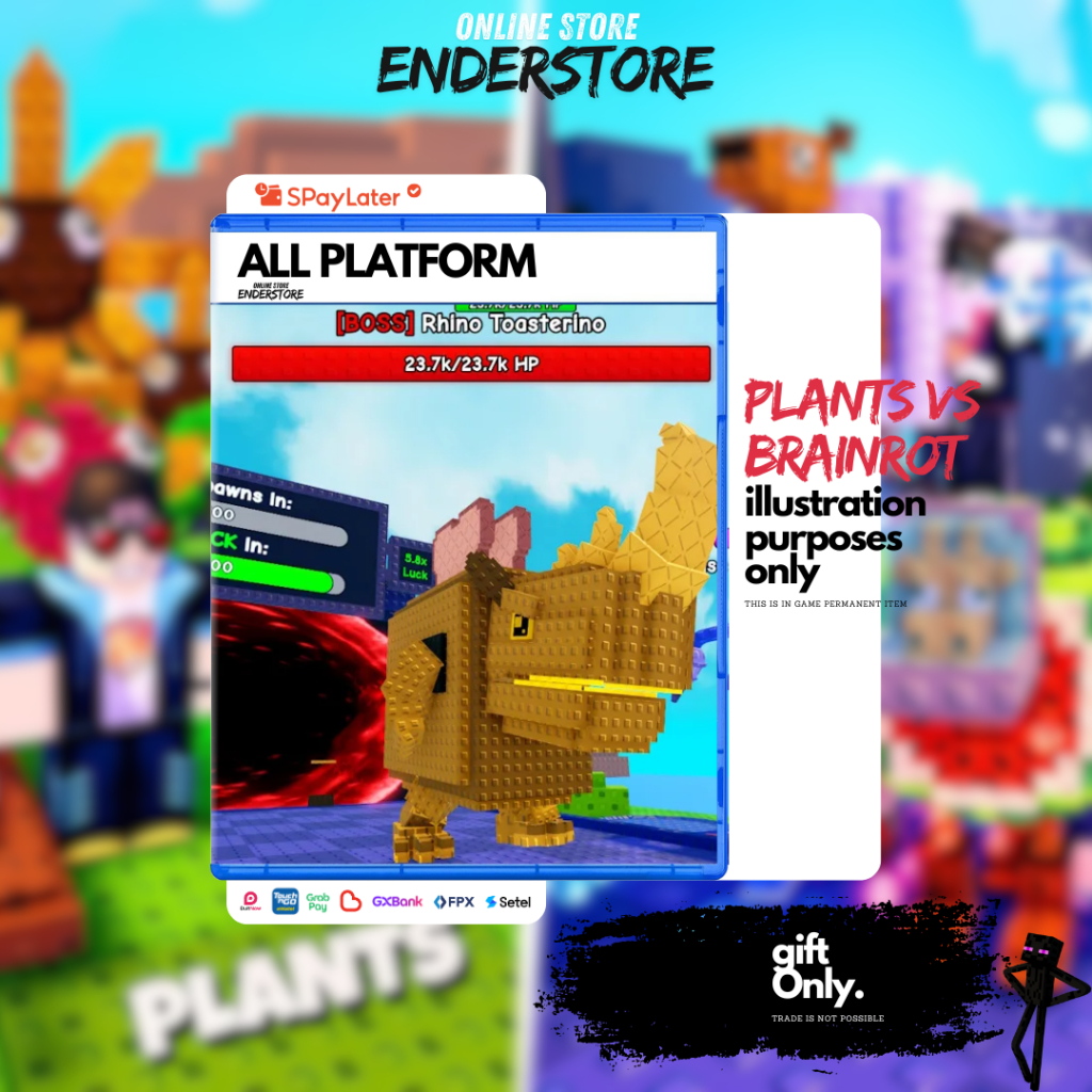 Plant vs Brainrot Giftable | XBOX/PC Game | Shopee Malaysia