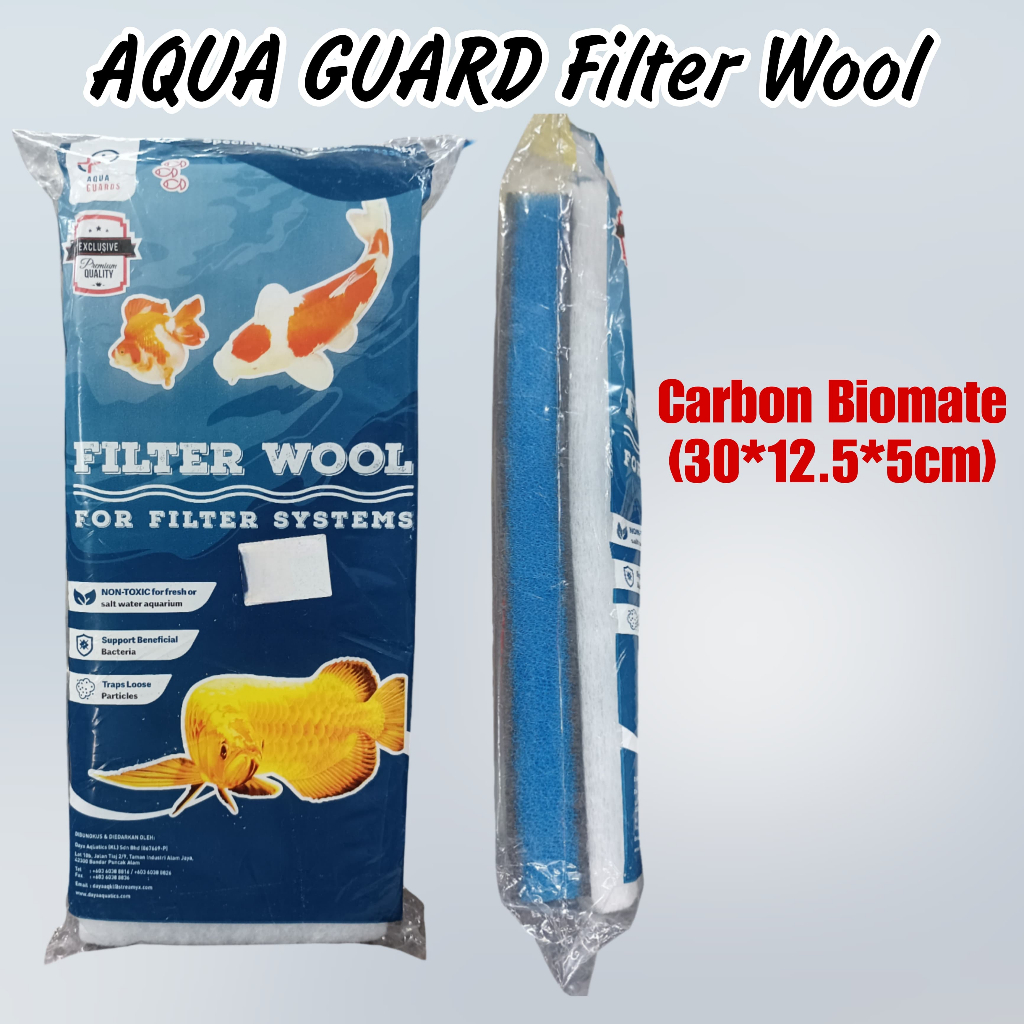 AquaGuard Premium Top Filter Sponge Span Aquarium Mat Wool Fish Carbon ...
