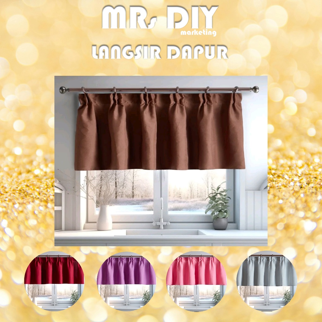 LANGSIR DAPUR . KITCHEN CURTAIN . RAYA PAKAI . | Shopee Malaysia