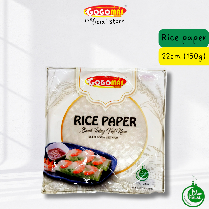 [Halal] Vietnam Rice Paper Popia 22cm | Kulit Spring Roll 150g | Shopee ...