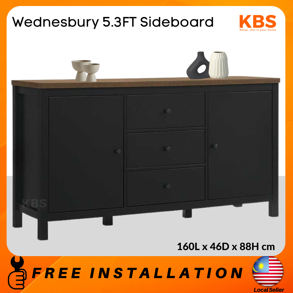 (FREE Installation + Installation) KBS Wednesbury 5.3FT Sideboards And ...
