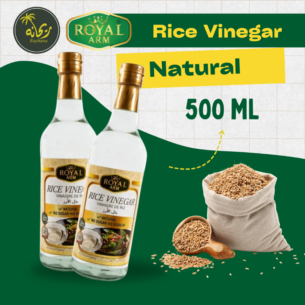 Royal Arm Rice Vinegar / Cuka Beras / Cooking Vinegar / 500ml / Premium ...
