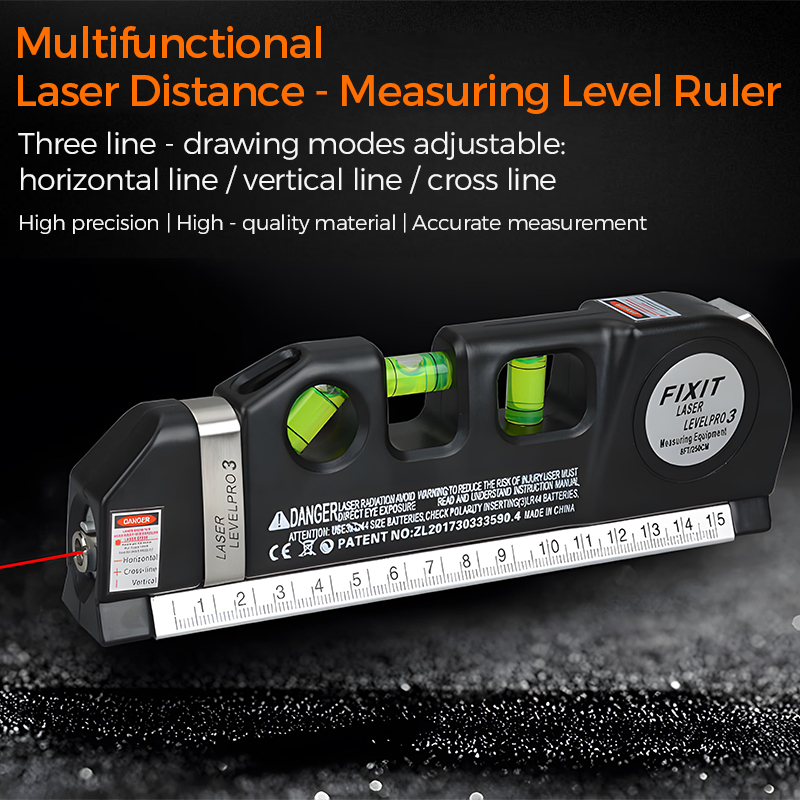 Infrared Laser Level With Magnetic Multi-Function Distance Meter 2.5m ...