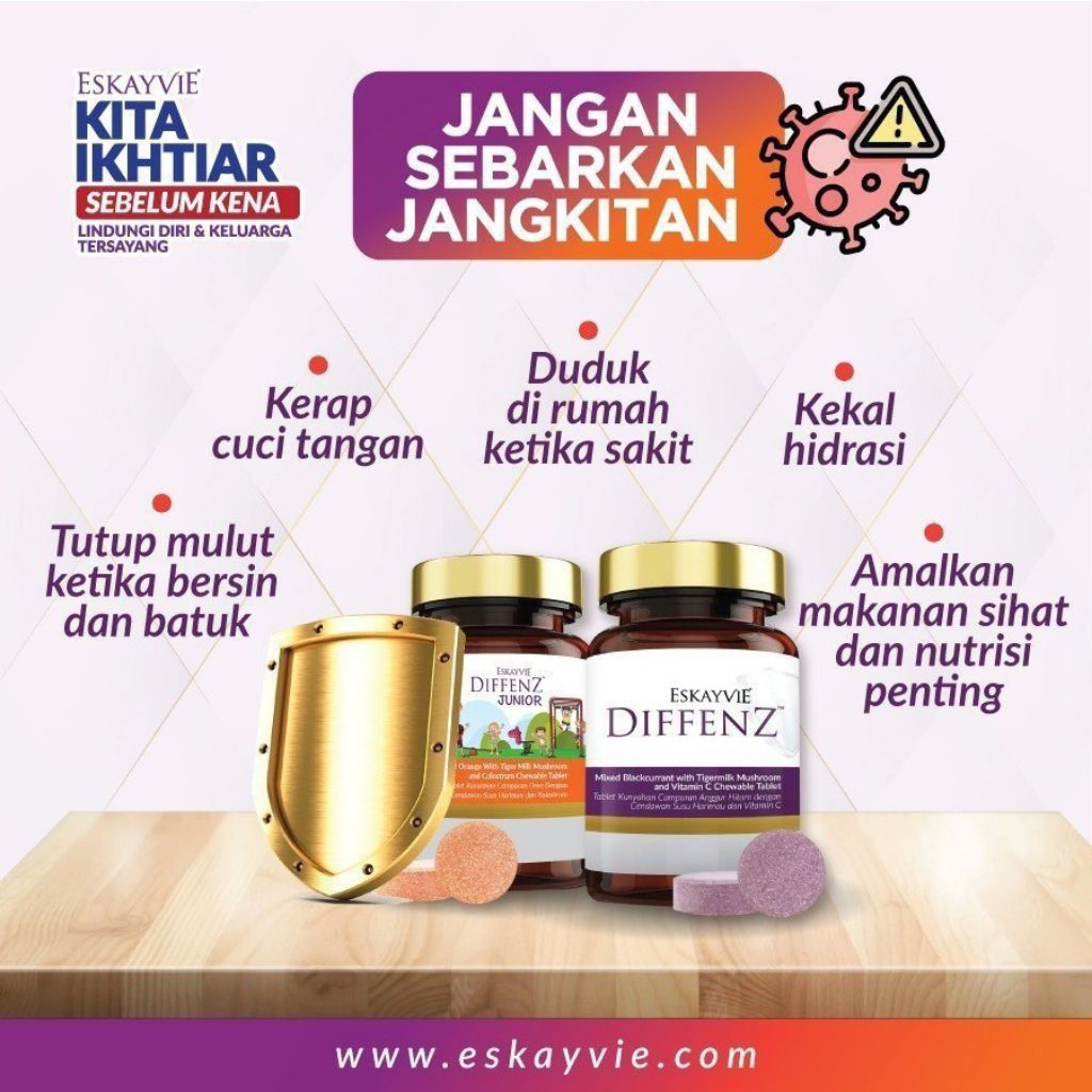 DIFFENZ DAN DIFFENZ JUNIOR TINGKATKAN IMUN TENAGA CENDAWAN SUSU HARIMAU ...