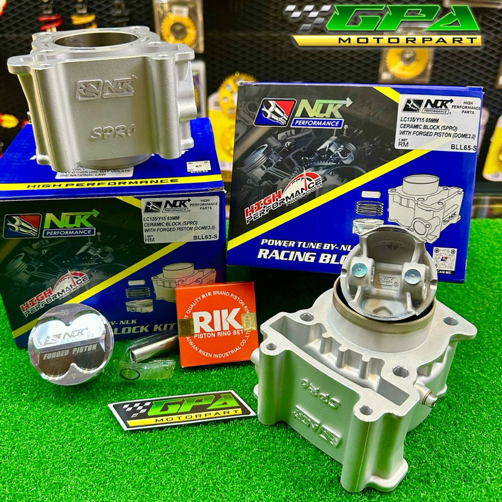 NLK PERFORMANCE RACING SPRO BLOCK LC135 Y15 60MM 62MM 63MM 65MM DOME3.0 ...