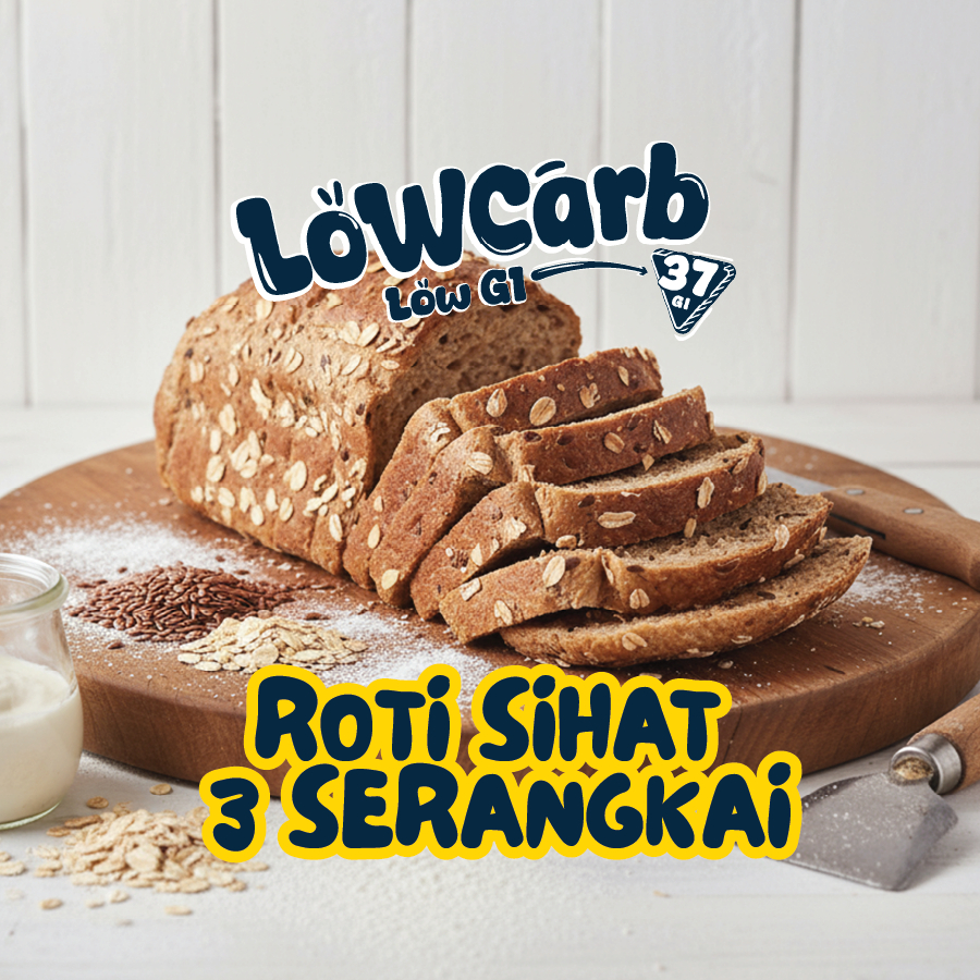 YOOKYBITES Roti Sihat 3 Serangkai Kencing Manis Darah Tinggi Kolestrol ...