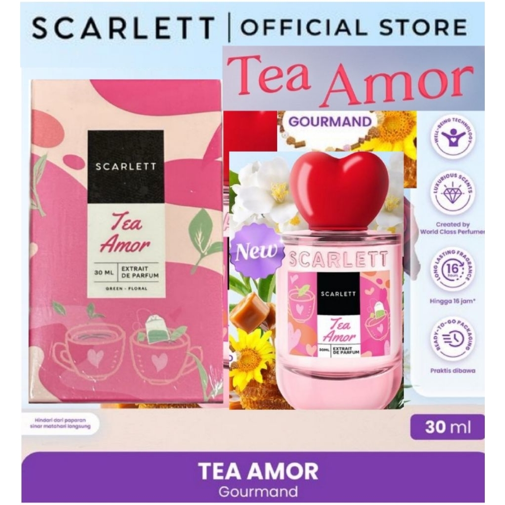 Scarlett Whitening Extrait De Parfum Tea Amor 30ml | Shopee Malaysia