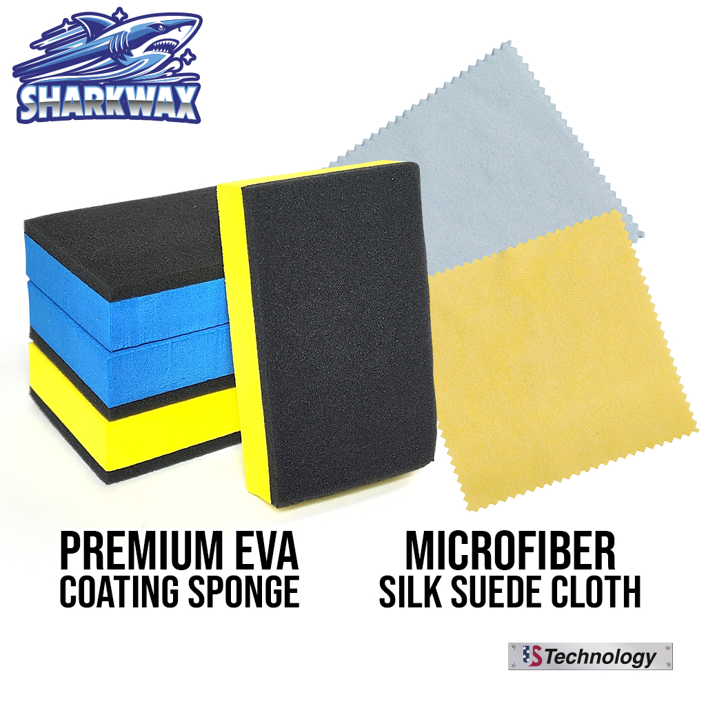 SharkWax Ceramic EVA Car Coating Sponge 汽车镀晶海绵 | Shopee Malaysia