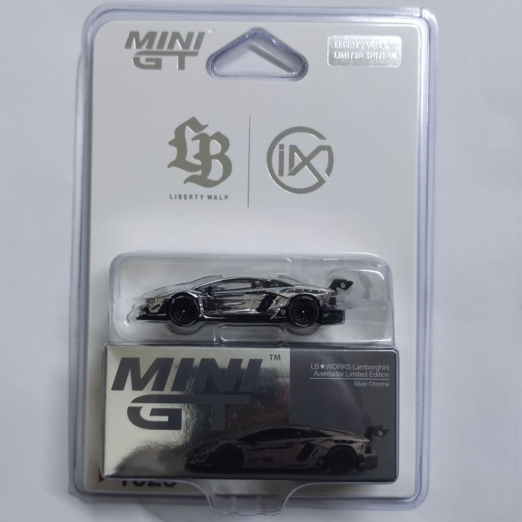 Mini GT 1023 LB-WORKS Lamborghini Aventador Limited Edition Silver