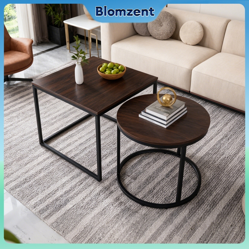 2-In-1 Flexible Coffee Tables Set Coffee Table Side Table small round ...