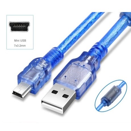 MINI USB CABLE 5 PIN MALE [ CB-U5P/20CM & 1.5M ] PROBEX READYSTOCK ...