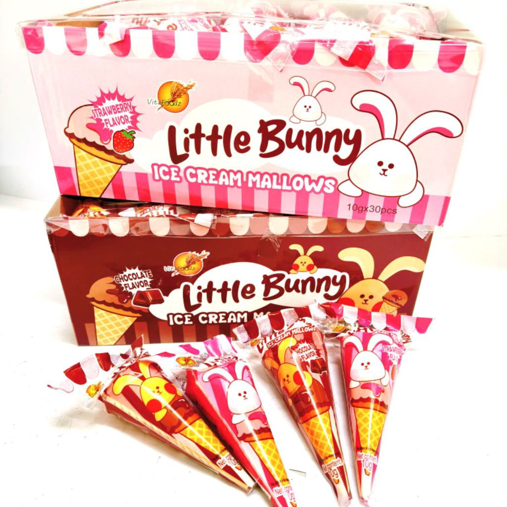 Little Bunny Ice Cream Mallows / Ice Cream Marshmallow (HALAL) | Shopee ...