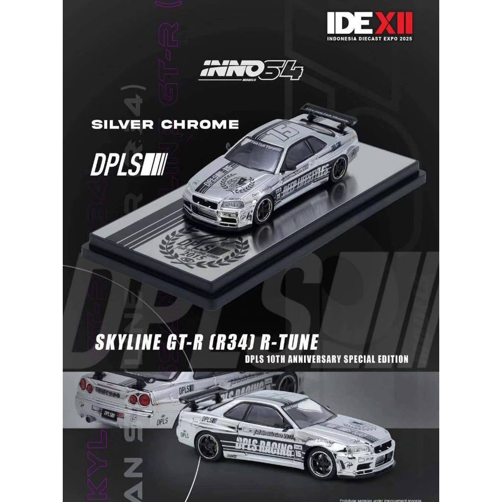INNO 1/64 SKYLINE GTR R34 DPLS 10th Anniversary SPECIAL EDITION ...