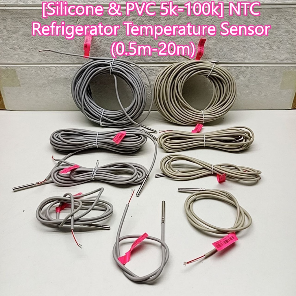 NTC Refrigerator Temperature Sensor (5k~100k) 0.5M~20METER Silicone ...