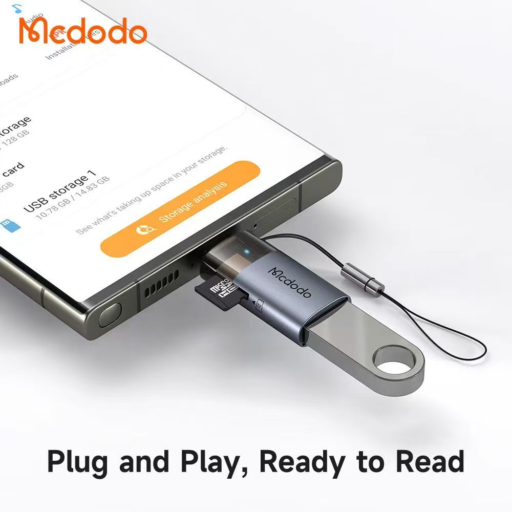 MCDODO OT-760 2-in-1 USB-A To USB-C Transfer Adapter Convertor OTG ...