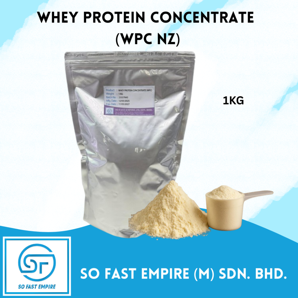 Pure Whey Protein Concentrate WPC NZ 1KG (No Scoop) HALAL | Shopee Malaysia