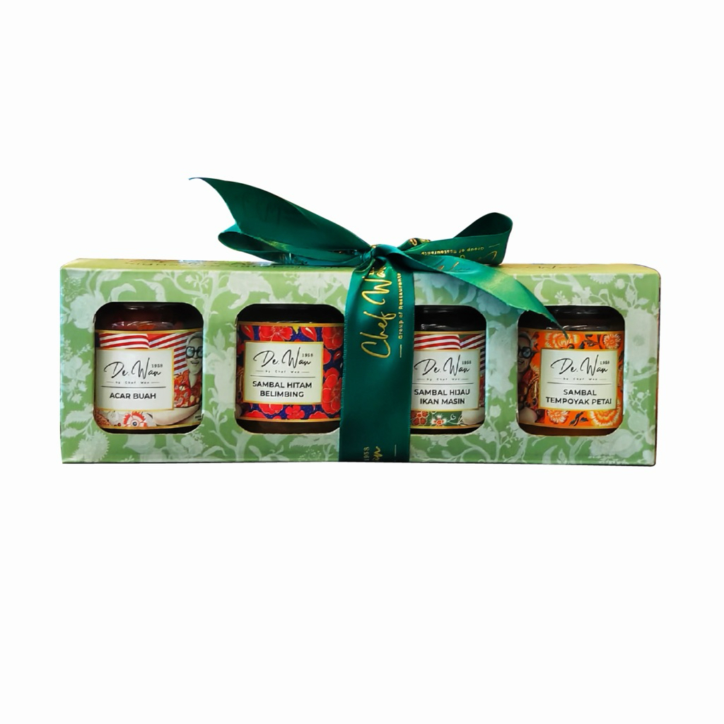 De.Wan 1958 by Chef Wan Signature Sambal Gift Set HALAL (4 x 200g ...
