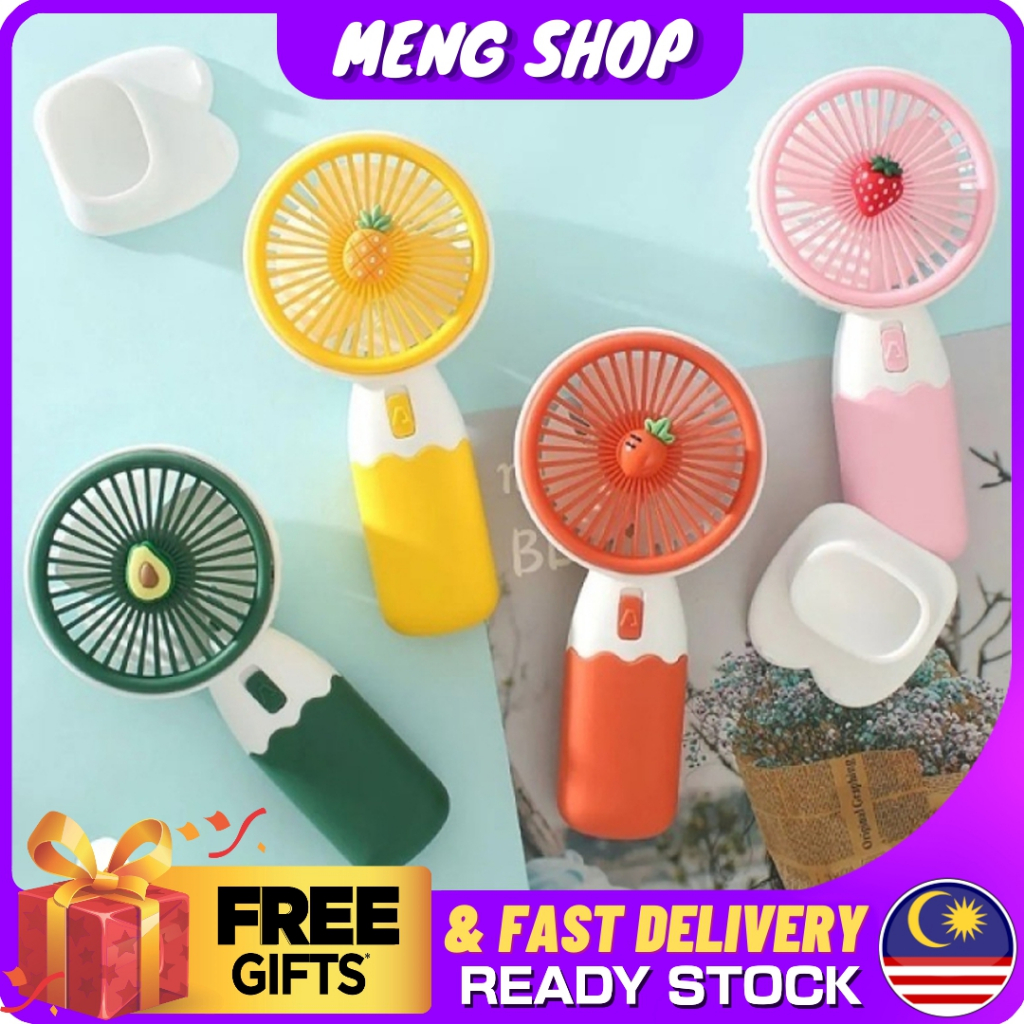 Mini Handheld Fan USB Charging Fan Fruit Portable Office Student ...