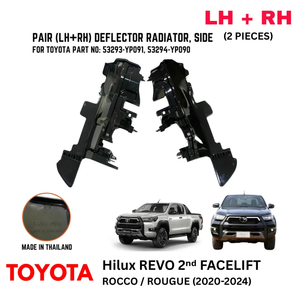 Toyota Hilux Radiator Side Deflector (2nd Facelift 2020–2024 Rocco ...