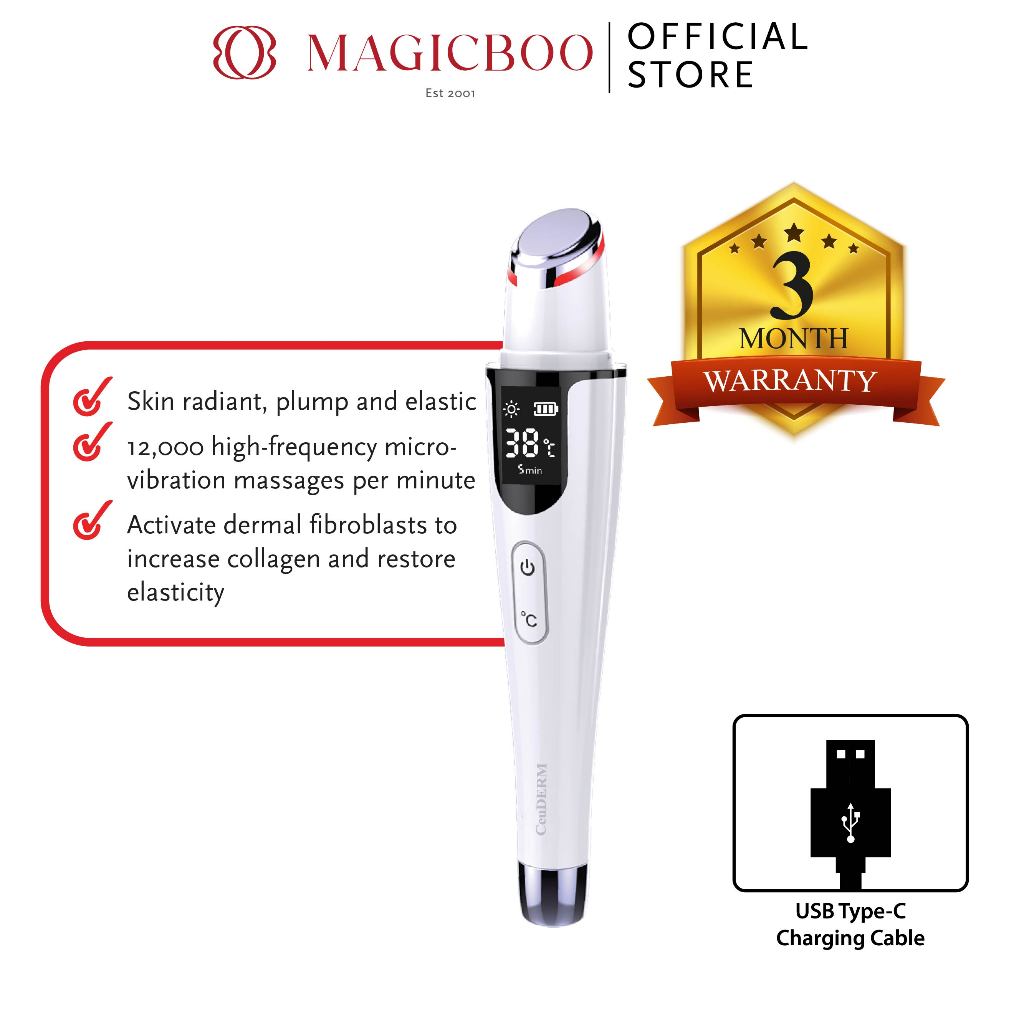 Magicboo Ceuderm CD-422 Thermal Ion Eye Massager Beauty Device | Shopee ...
