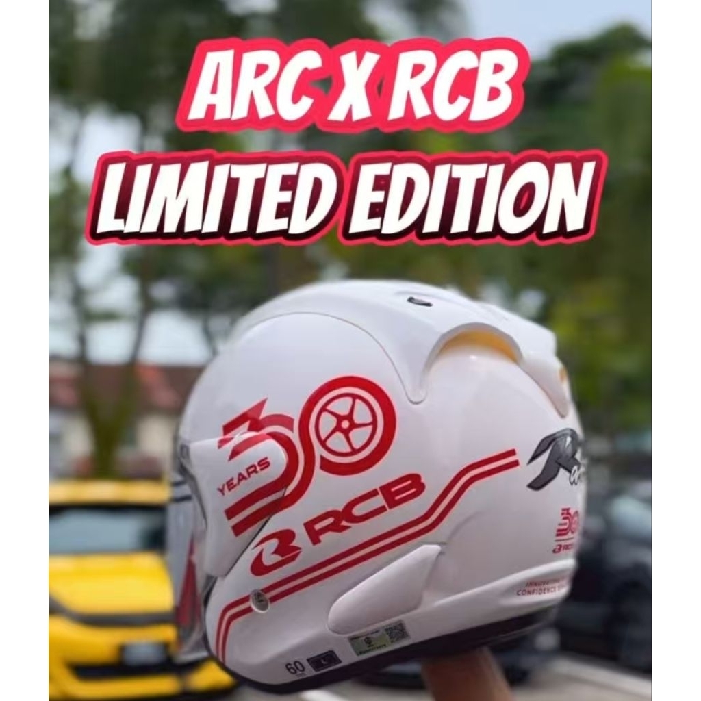 ARC RITZ RCB 30TH ANNIVERSARY HELMAT | Shopee Malaysia