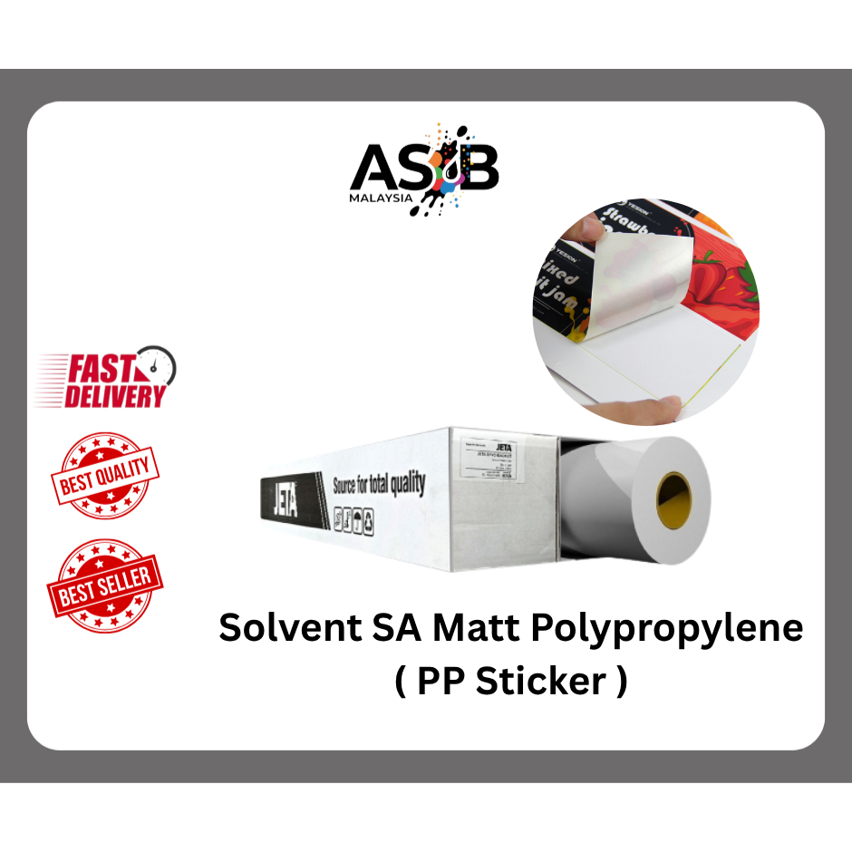 Synthetic Paper Sticker PP Sticker Large format material Eco Solvent ...