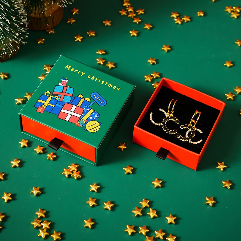 Christmas Earrings Gift Box paper box bag gift premium | Shopee Malaysia