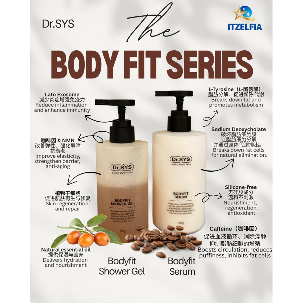 现货当天发货Dr Sys Body Fit Series 先洗先涂先瘦| Shopee Malaysia