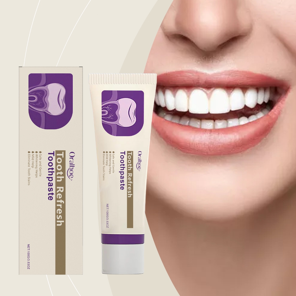Tooth Refresh Toothpaste 100g Whitening Toothpaste Remove Bad Breath ...