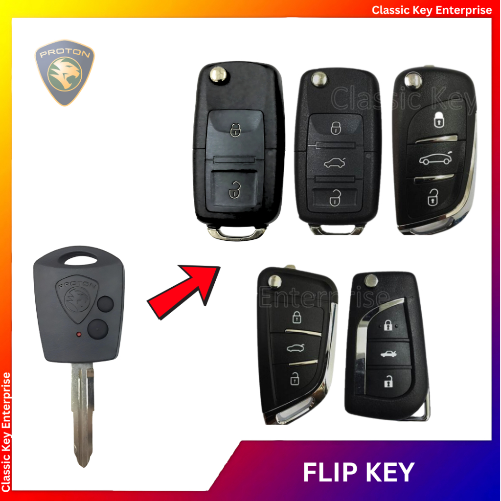 PROTON SAGA FLX SAGA VVT PROTON PERSONA FILP KEY REMOTE | Shopee Malaysia