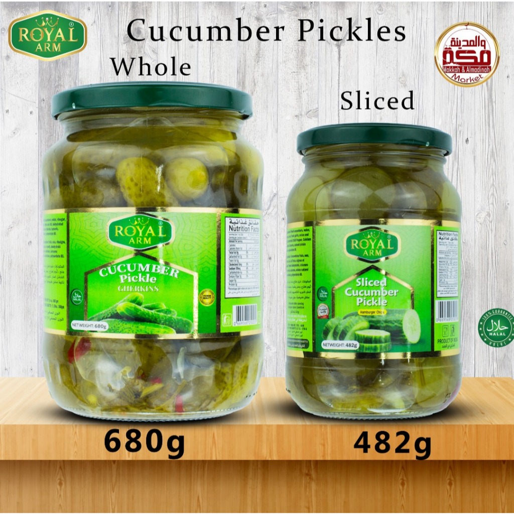 Royal Arm Cucumber Pickle/Pickle/Cucumber Pickle/ whole/sliced/Jeruk ...