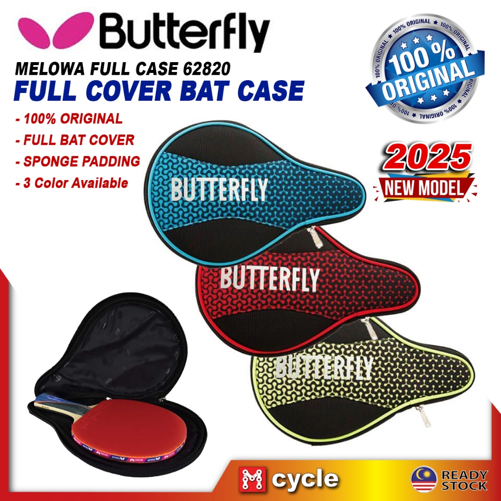 [100% Original] BUTTERFLY Melowa Full Case Table Tennis Bat Casing Full ...