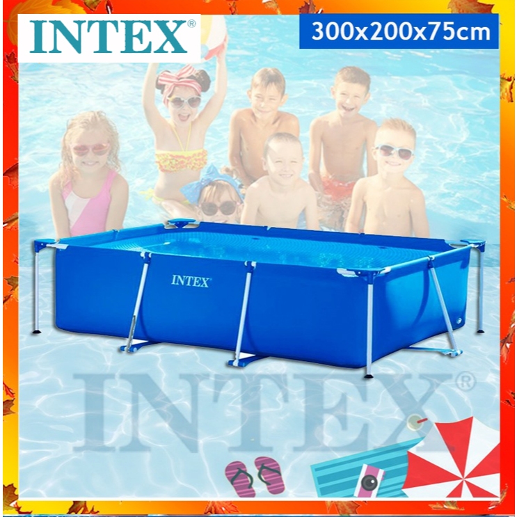 INTEX 28272 3.0 Meter Swimming Pool Rectangular Frame PVC Pipe Bracket ...
