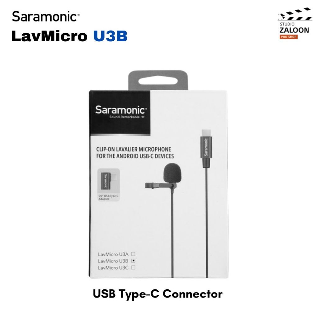 Saramonic LavMicro U3B Omnidirectional Lavalier Microphone with USB ...