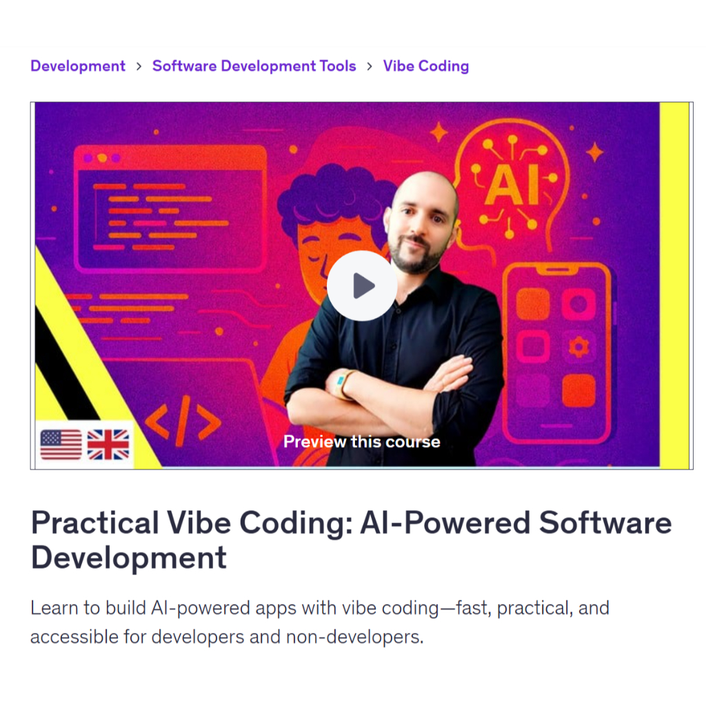 Vibe Coding Video Course- Vibe Coding: AI-Powered Software Development ...
