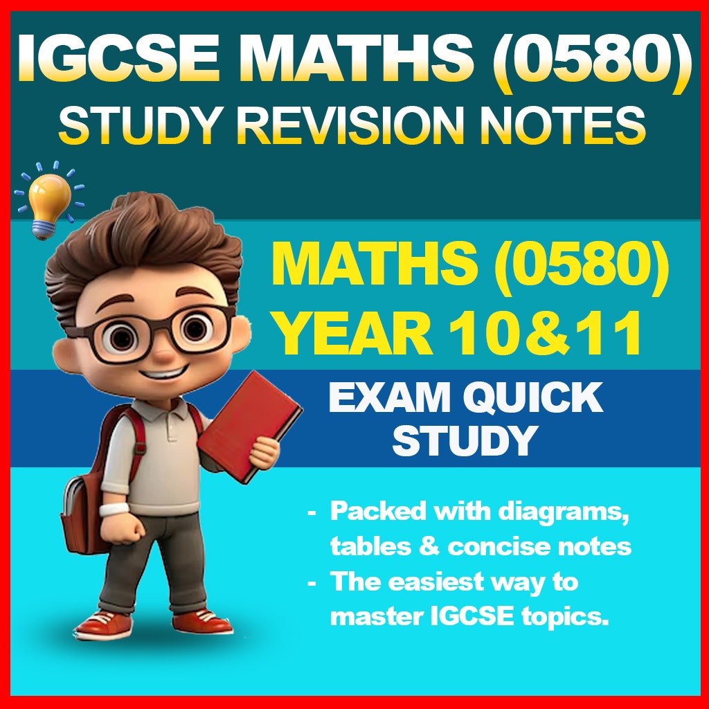 IGCSE Mathematics Extended (0580) Notes | Year 10 & 11 | Exam Quick ...