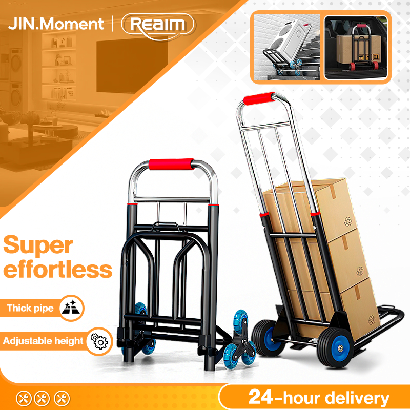 6 Wheels Foldable Trolley Extendable Hand Portable Foldable ...