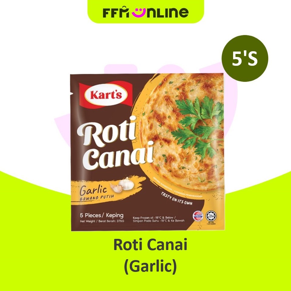 [Klang Valley Only] Kart's Roti Canai 5's - Garlic | Shopee Malaysia