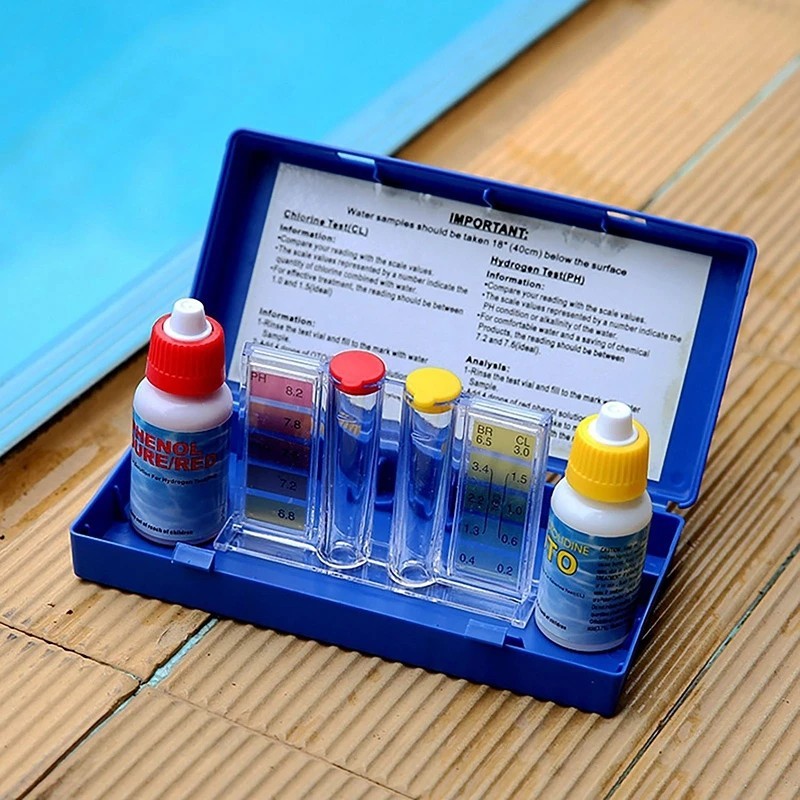 PH Chlorine Water Quality Tester Test Kit Swimming Pool 2 in 1 Test Kit ...