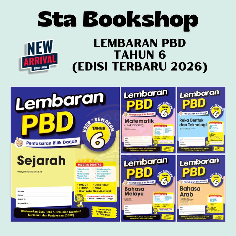 [STA] 2026 LEMBARAN PBD KSSR SEMAKAN TAHUN 6 / YEAR 6 (ILMU BAKTI ...
