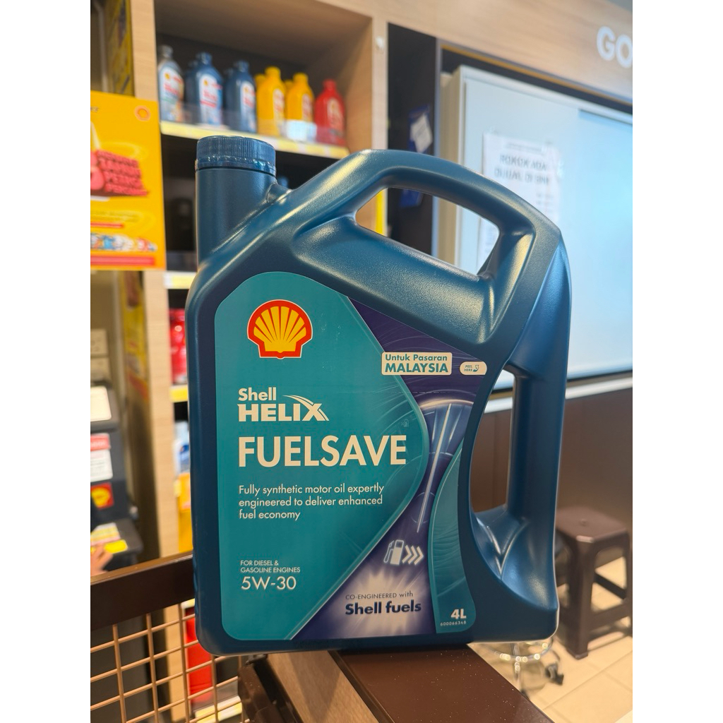 [ORIGINAL ] SHELL HELIX FUELSAVE 5W-30 4L *100% ORIGINAL FROM SHELL ...