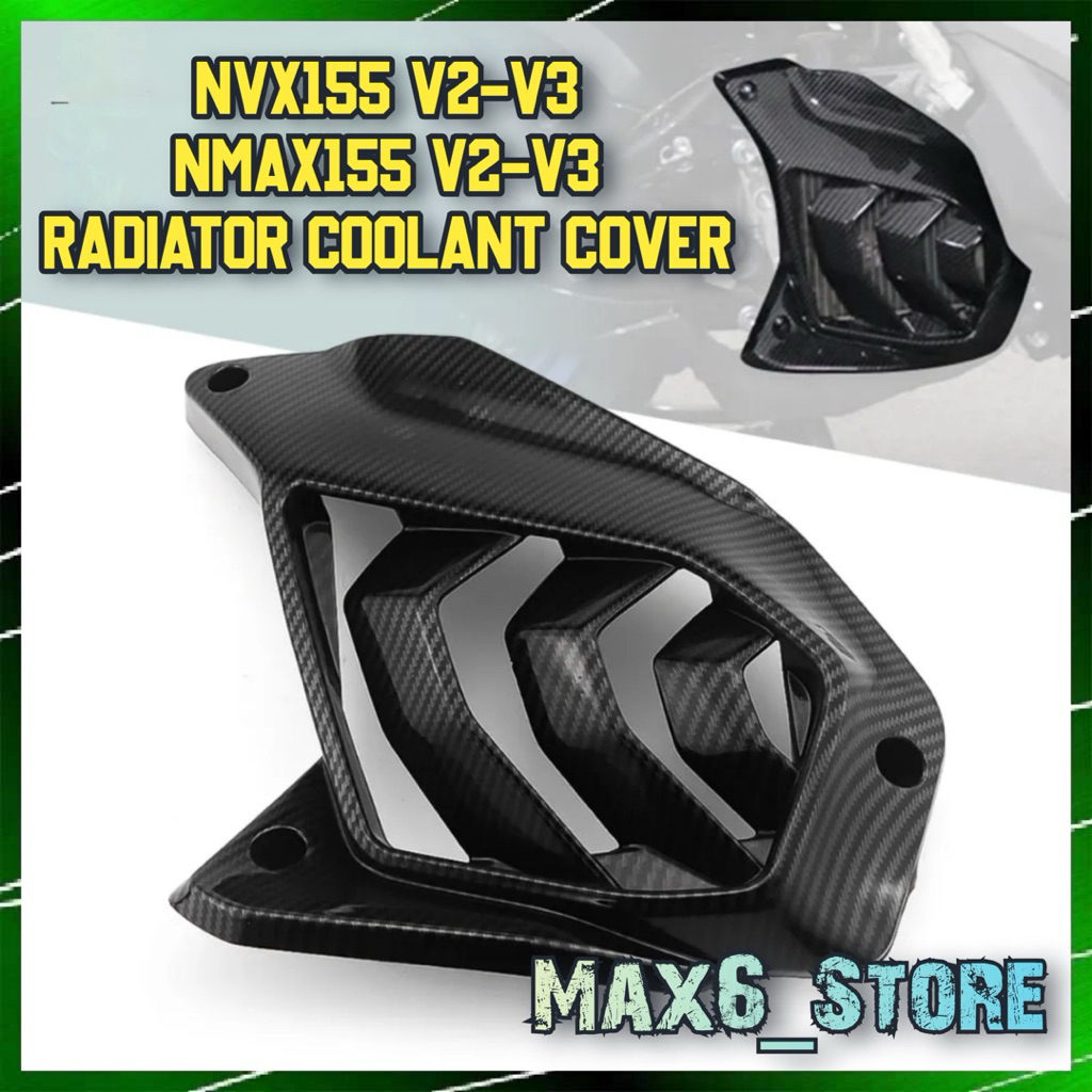 YAMAHA NVX155 V2 V3 / NMAX155 V2 V3 TURBO RADIATOR COVER CARBON NMAX V2 ...