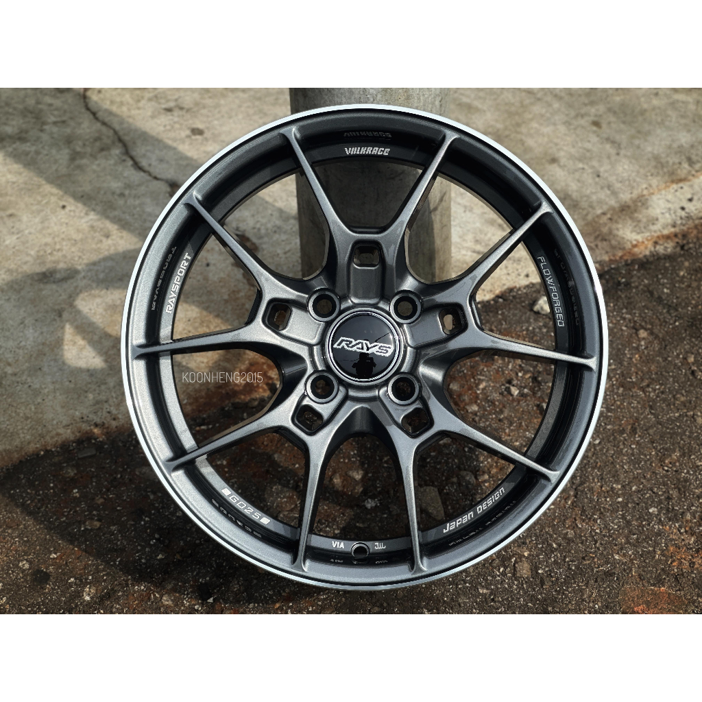 New Car Sport Rim THAILAND RAYS VOLK RACING G025 15x6.5J 4x100 ET40 ...