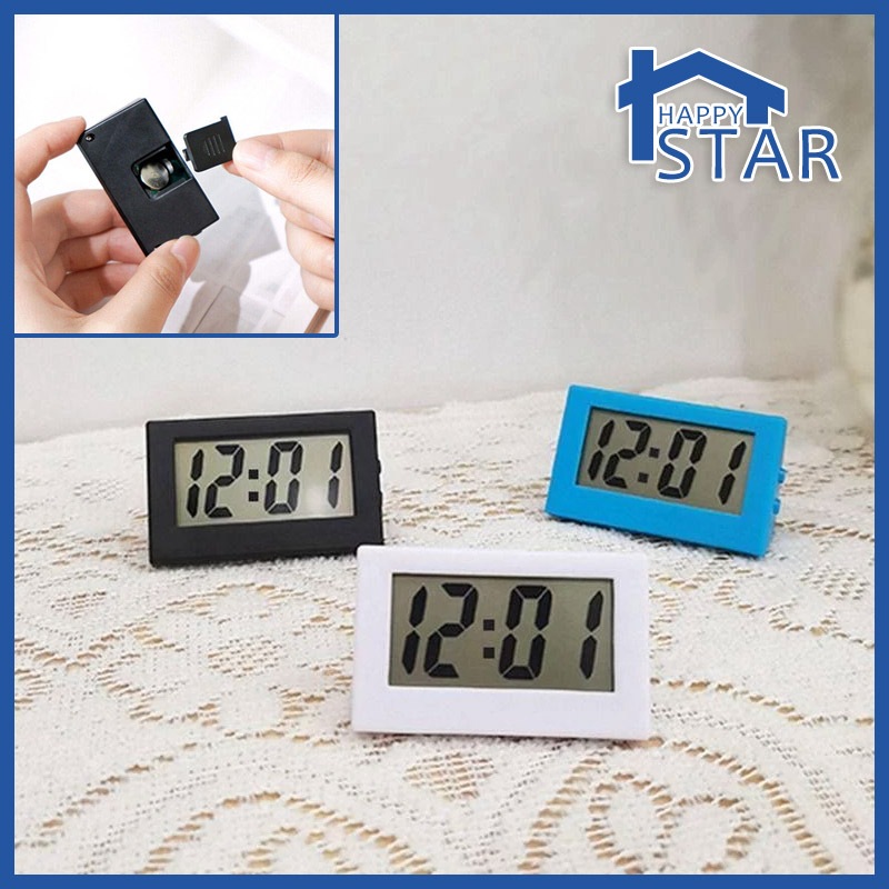 Mini Desktop Digital Clock Electronic Silent Clock Energy-saving LED ...