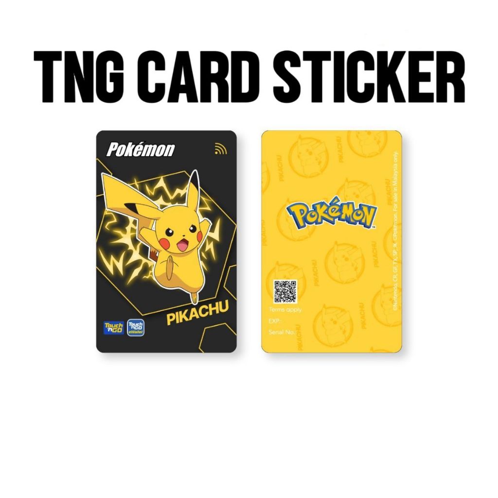 ( TNG pokemon ) Touch n Go Card Sticker Cover / Waterproof Good Quality ...