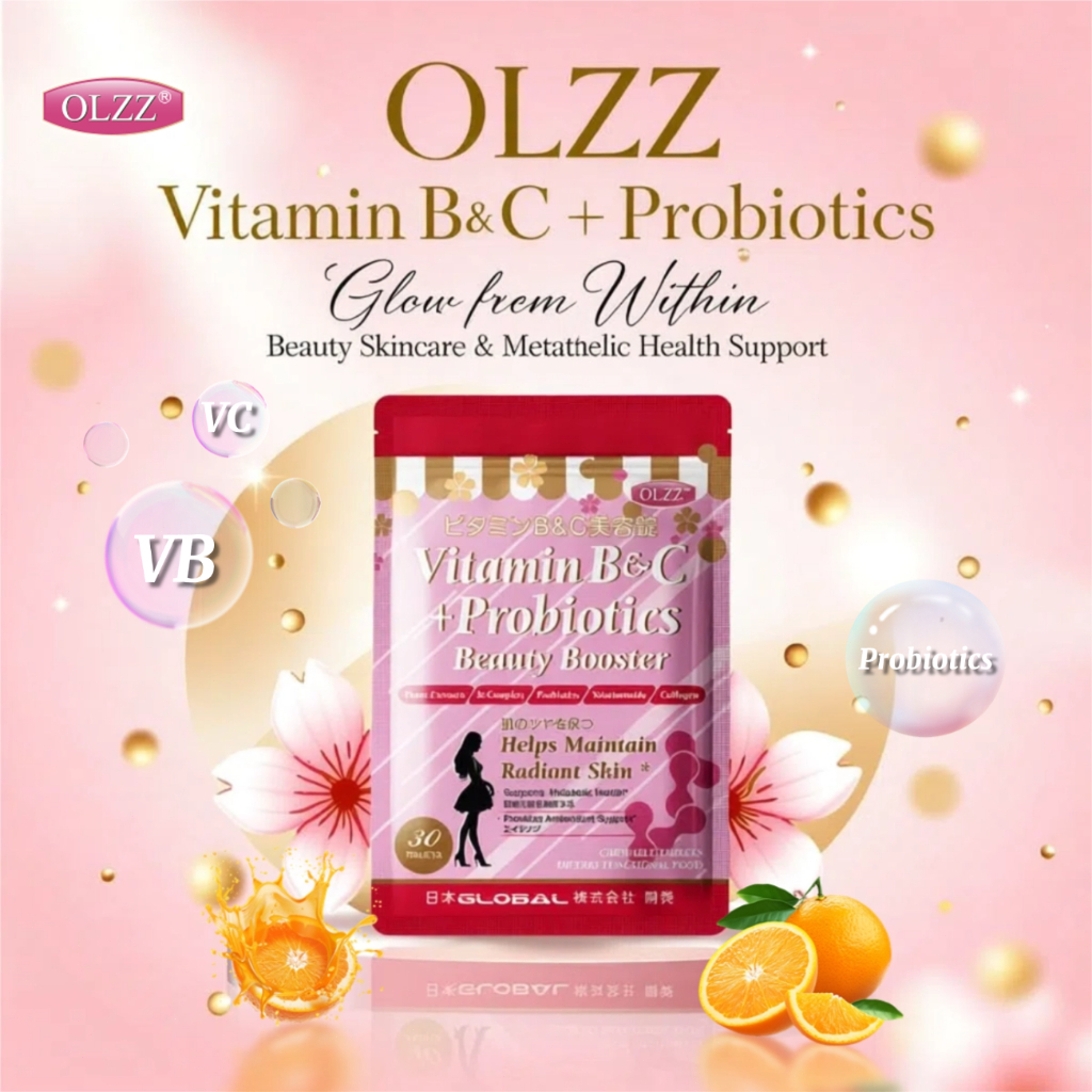 OLZZ Japanese Formula Vitamin B&C Probiotics (30biji) - Rasa Oren ...