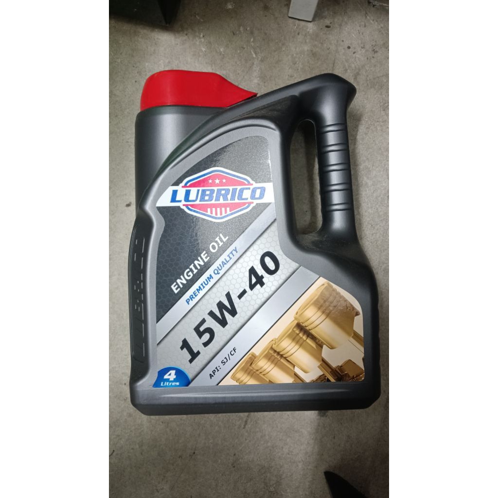 Original LUBRICO Engine Oil 15W-40 API SJ/CF 4 Liter | Shopee Malaysia