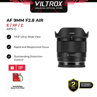 VILTROX AF 9mm F2.8 Air APS-C autofocusobjectief X Mount, lichtgewicht en draagbare groothoeklens met groot diafragma en 113,8° ultrabreed gezichtsveld, compatibel met Fuji X-mount-camera's