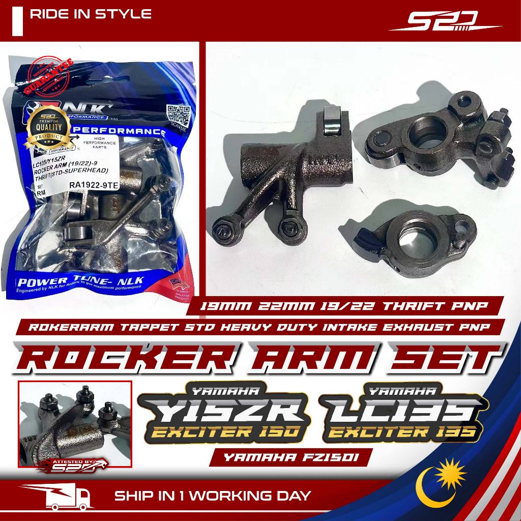Rocker Arm NLK Racing Y15 Y16 LC FZ EXCITER 135 150 155 19MM 22MM 19/22 ...